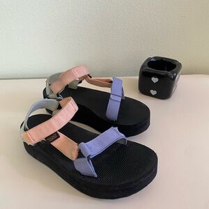 Teva Pastel Pink and Blue Sandals